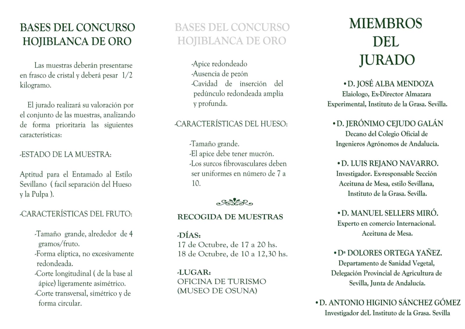 XIX Concurso Hojibalanca de Oro - Aceite 1881