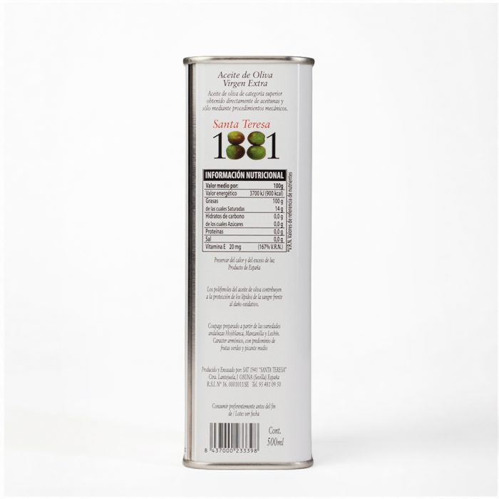 Aceite de Oliva Virgen Extra 500ml Lata Edición Limitada - Imagen 2